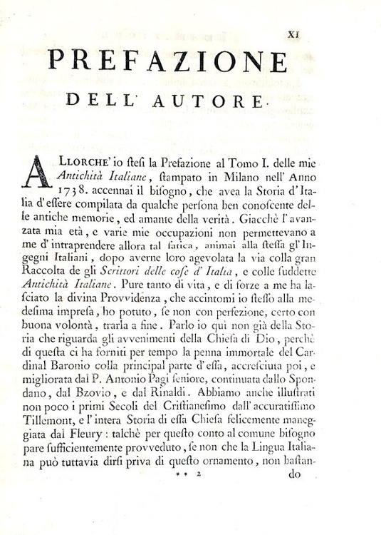 Un caposaldo della storiografia Ludovico Antonio Muratori Annali d