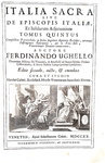 Ferdinando Ughelli -Italia sacra sive de episcopis Italiae - 1717/22 (legatura nobiliare - figurato)