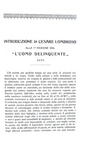 Cesare Lombroso - L�uomo delinquente - Torino 1924 (con 29 belle tavole - esemplare da collezione)