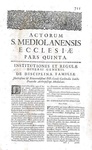 Costituzioni e decreti della chiesa milanese: Carlo Borromeo - Acta ecclesiae Mediolanensis - 1682