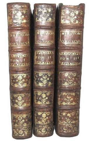 Isaac Newton - Opuscula mathematica, philosophica et philologica - 1744 (prima edizione - 64 tavole)