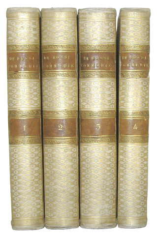 Giovanni Gherardo De Rossi - Commedie - Bassano 1790/92 (rara prima edizione - bella legatura coeva) Giovanni Gherardo De Rossi - Commedie - Bassano 1790/92 (rara prima edizione - bella legatura coeva)