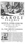 L'opera del grande storiografo modenese Carlo Sigonio: Opera omnia - Milano 1732-37 (sette volumi) L'opera del grande storiografo modenese Carlo Sigonio: Opera omnia - Milano 1732-37 (sette volumi)