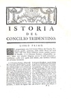 Il crocevia della politica europea: Paolo Sarpi - Istoria del Concilio Tridentino - Londra 1757