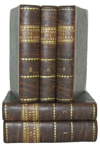 Giovanni Boccaccio - Il Decameron - Venezia, Vitarelli 1813 (con 4 belle tavole - ottima legatura)