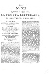 Il primo esempio di critica letteraria: La frusta letteraria (a cura di Giuseppe Baretti) - 1763/64 Il primo esempio di critica letteraria: La frusta letteraria (a cura di Giuseppe Baretti) - 1763/64