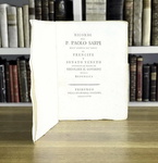 Paolo Sarpi - Ricordi intorno il modo di regolare il governo della Republica - 1767 (prima edizione)