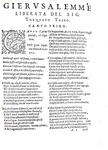 Rinomata e rarissima edizione della Gerusalemme liberata di Torquato Tasso - Mantova, Osanna 1584 Rinomata e rarissima edizione della Gerusalemme liberata di Torquato Tasso - Mantova, Osanna 1584