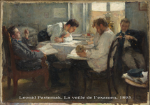 Leonid Pasternak (after) - La veille de l'examen (La vigilia dell'esame) - prima met del Novecento