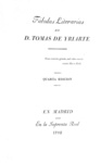 Tomas de Yriarte - Favole letterarie. Tradotte dallo spagnuolo in rime italiane - Parma, Bodoni 1834