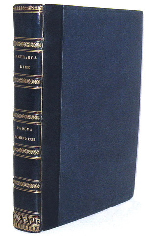 Francesco Petrarca - Le rime (canzoni, sonetti e trionfi) - Padova, Comino 1732 (ottimo esemplare)