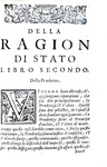 Un grande classico del pensiero politico: Giovanni Botero - Della ragione di Stato - Giolito 1598 Un grande classico del pensiero politico: Giovanni Botero - Della ragione di Stato - Giolito 1598
