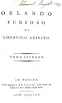 Ludovico Ariosto - Orlando furioso - Parigi 1795 (bellissima legatura - con 92 belle tavole in rame)
