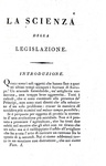 Un caposaldo dell'Illuminismo: Gaetano Filangieri - La scienza della legislazione - Filadelfia 1807 Un caposaldo dell'Illuminismo: Gaetano Filangieri - La scienza della legislazione - Filadelfia 1807