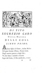 Lucrezio - Della natura delle cose tradotti da Alessandro Marchetti - 1754 (con decine di incisioni)