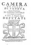 Pietro Saviolo - Camera de pegni di Padova - Eredi di Paolo Frambotto - 1672