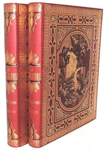 La Sacra Bibbia. Antico e Nuovo testamento - 1880 (stupenda legatura e 230 tavole di Gustave Dor)