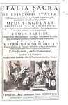 Ferdinando Ughelli -Italia sacra sive de episcopis Italiae - 1717/22 (legatura nobiliare - figurato)