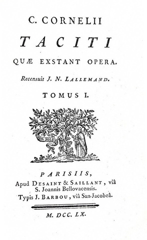 L'opera di Tacito: Quae exstant opera - Barbou 1760 (bella legatura coeva - con alcune incisioni) L'opera di Tacito: Quae exstant opera - Barbou 1760 (bella legatura coeva - con alcune incisioni)