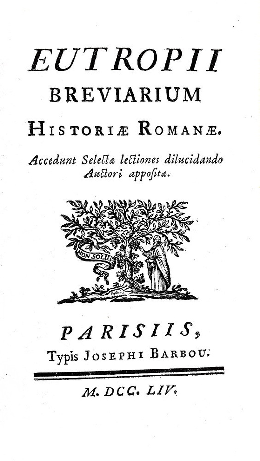 Storia dell'antica Roma: Eutropius - Brevarium historiae romanae - Barbou 1754 (bellissima legatura)
