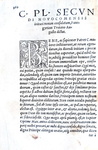 Plinius - Epistolarum libri decem (e altre opere minori) - Lugduni, apud Sebastianum Gryphium 1539