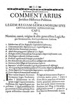 Benedikt Carpzov - Commentarius in legem regiam Germanorum, sive Capitulationem imperatoriam - 1651 Benedikt Carpzov - Commentarius in legem regiam Germanorum, sive Capitulationem imperatoriam - 1651