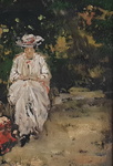 Raffaele Ragione - Dame in lettura al Parc Monceau - 1910 circa (olio su tela applicata a tavola) Raffaele Ragione - Dame in lettura al Parc Monceau - 1910 circa (olio su tela applicata a tavola)