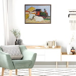 Michele De Stefano - Un treno di cultura - anni Duemila (olio su tavola, esposto alla BNU di Torino)