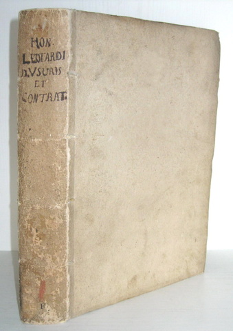Leotardus - Liber singularis de usuris - 1701