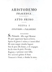 Una celebre opera teatrale: Vincenzo Monti - Aristodemo - Parma, Bodoni 1786 (rara prima edizione)