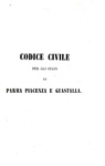 Collezione completa dei moderni codici civili degli stati d'Italia - Torino 1845 (raro e ricercato)