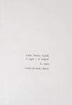 Gadda - I sogni e la folgore (Madonna dei filosofi, Castello di Udine e Adalgisa) - Einaudi 1955