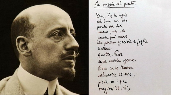 Gabriele D'Annunzio - La pioggia nel pineto