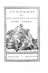 Giovanni Gherardo De Rossi - Commedie - Bassano 1790/92 (rara prima edizione - bella legatura coeva)