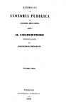 L'economia nell'Illuminismo: Cesare Beccaria - Elementi di economia pubblica - Torino 1852 L'economia nell'Illuminismo: Cesare Beccaria - Elementi di economia pubblica - Torino 1852