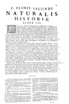 Plinio il Vecchio - Historiae naturalis - Parisiis 1723 (edizione figurata in folio - con 12 tavole)