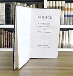 Codice di commercio di terra e di mare pel Regno d'Italia  - Stamperia Reale 1808 (prima edizione)