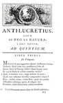 Polignac - Anti-Lucretius, sive de deo et natura - 1747 (prima edizione - con numerose incisioni)