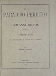 John Milton - Il paradiso perduto con illustrazioni di Gustavo Dor� - Milano 1881 (50 belle tavole)