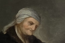 Old woman reading - seconda met� del Seicento (olio su tavola in rovere di area fiamminga)