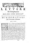 Arnaud d'Ossat - Lettere ai prėncipi di negotii politici - Venezia 1629 (prima edizione italiana) Arnaud d'Ossat - Lettere ai prėncipi di negotii politici - Venezia 1629 (prima edizione italiana)