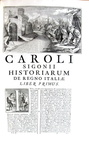 L'opera omnia del grande storiografo Carlo Sigonio - Opera omnia - Milano 1732-37 (sette volumi)