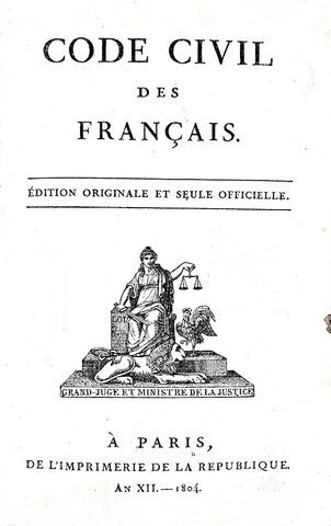 Code civil des francais. Edition originale - Paris 1804 (prima edizione - con un raro supplemento)