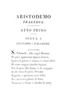 Una celebre opera teatrale: Vincenzo Monti - Aristodemo - Parma, Bodoni 1786 (rara prima edizione)
