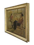 Ermenegildo Agazzi - La lettrice - fine del XIX secolo (1885/1890) - olio su tela