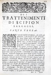 Scipione Bargagli - I Trattenimenti, dilettevoli giuochi e amorose canzonette - 1592