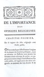 Jacques Necker - Importance des opinions religieuses - A Londres 1788 (rara prima edizione)