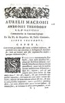 L'astronomia nell'antica Roma: Macrobio - Opera omnia - Padova, Comino 1736 (con 5 belle xilografie)