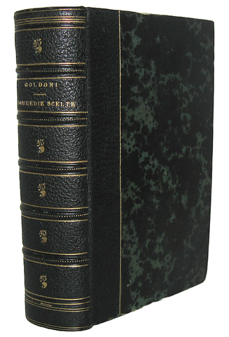 Carlo Goldoni - Commedie scelte - Parigi 1841 (bellissima legatura coeva firmata da Bruyere)