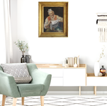 Vincenzo Caprile - La lettura del giornale - 1880 circa (olio su tela)